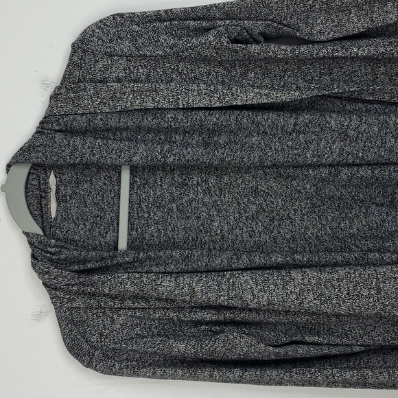 Athleta Pose Wrap Cardigan Heather Dark Gray Oversized Shawl Collar Womens XS - Picture 3 of 11